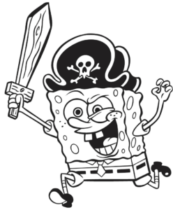 desenho do bob esponja para imprimir e colorir