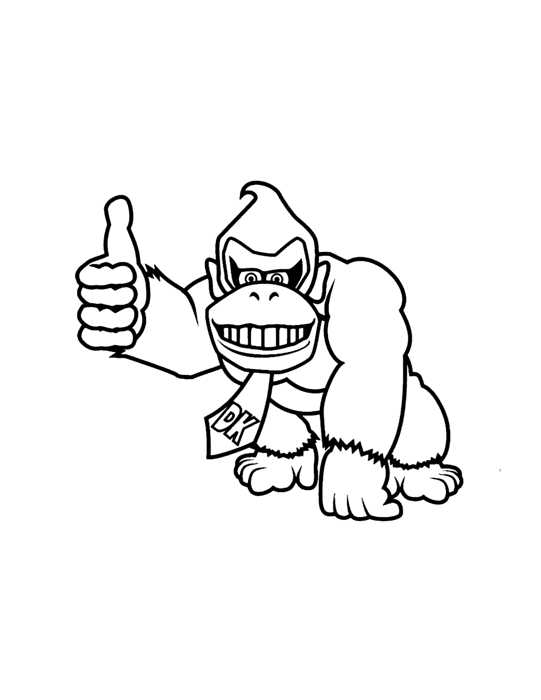 Donkey Kong para Colorir