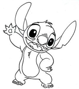 Stitch para colorir