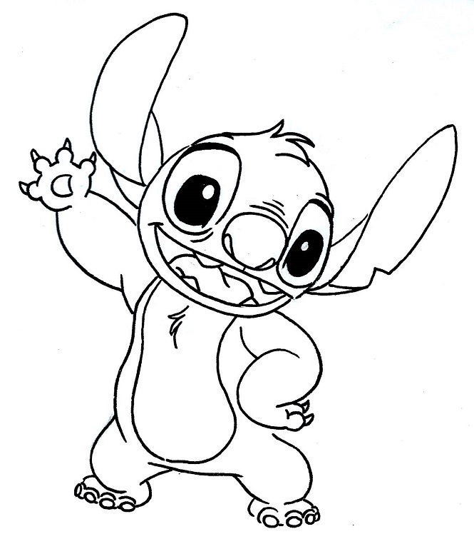 Stitch para colorir