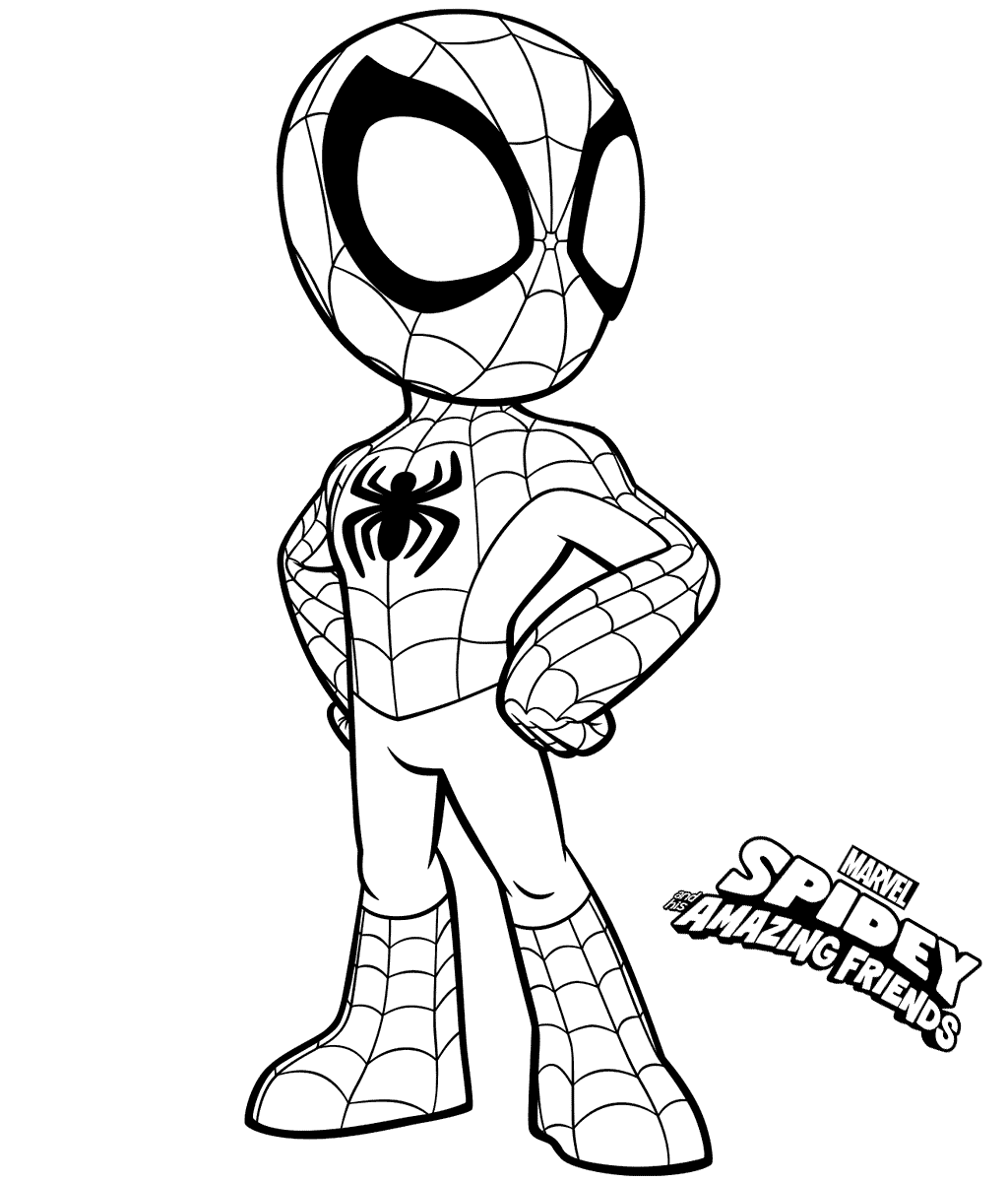 Homem Aranha para Colorir