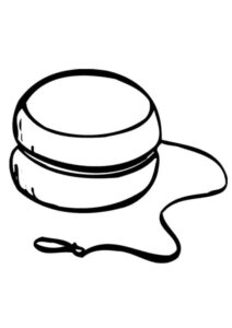 desenho imprimível de ioiô para pintar de graça
