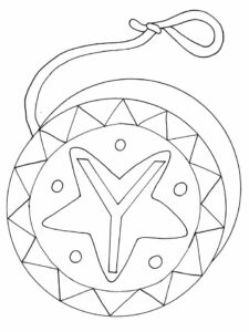 desenho de ioiô para crianças para imprimir e colorir