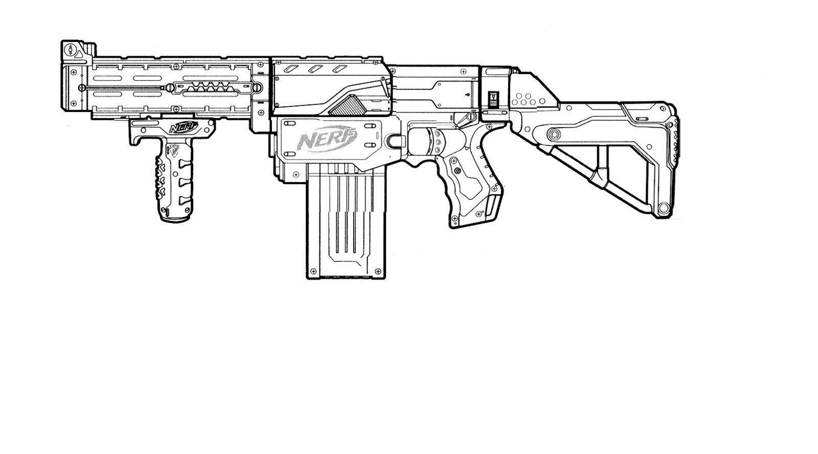 desenho de nerf para imprimir e colorir de graça