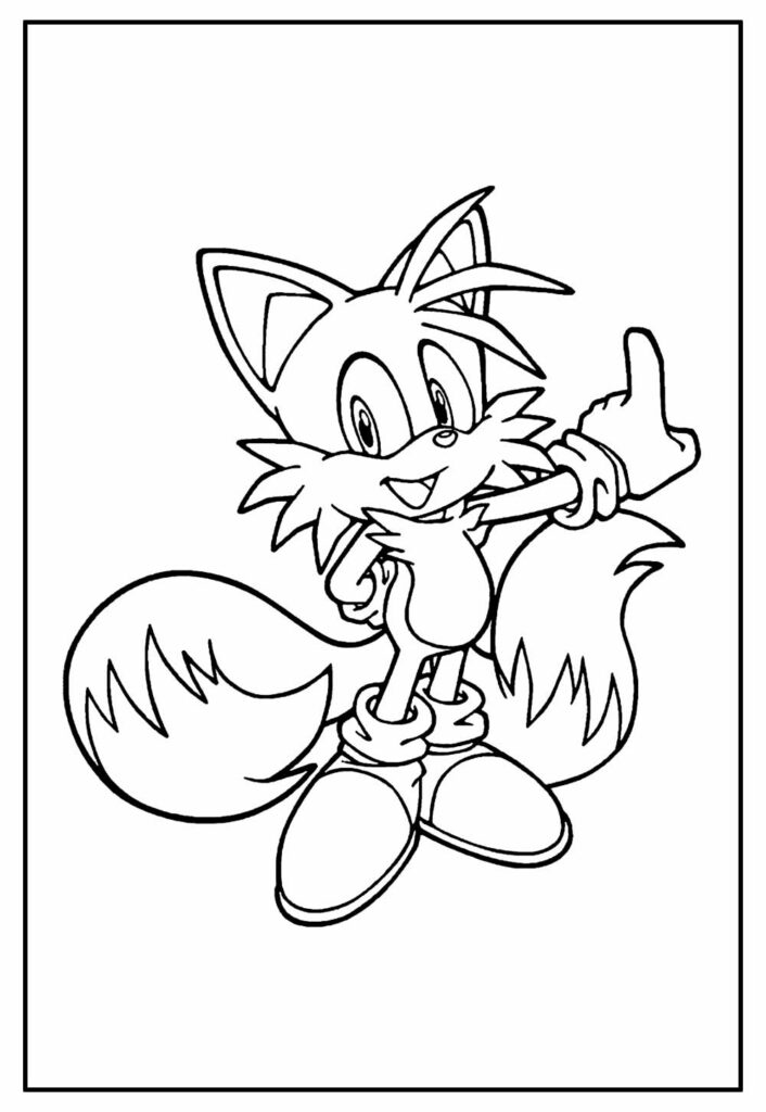 Desenhos de Tails para Colorir
