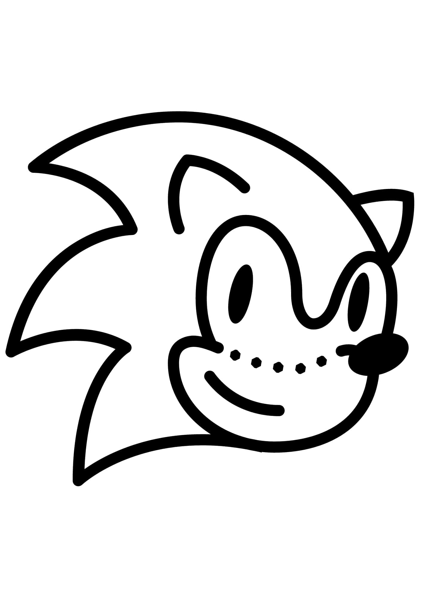 sonic para imprimir e pintar