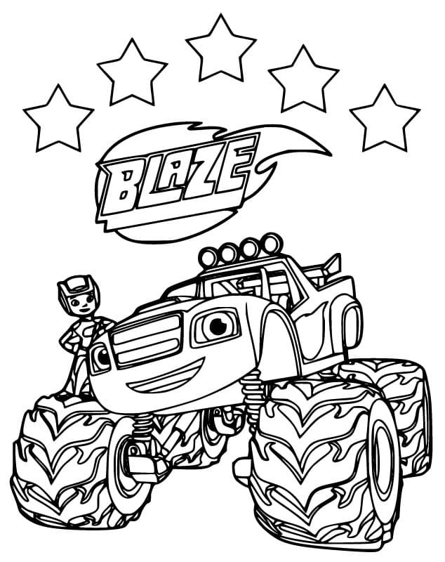 Blaze e as Monster Machines para Colorir