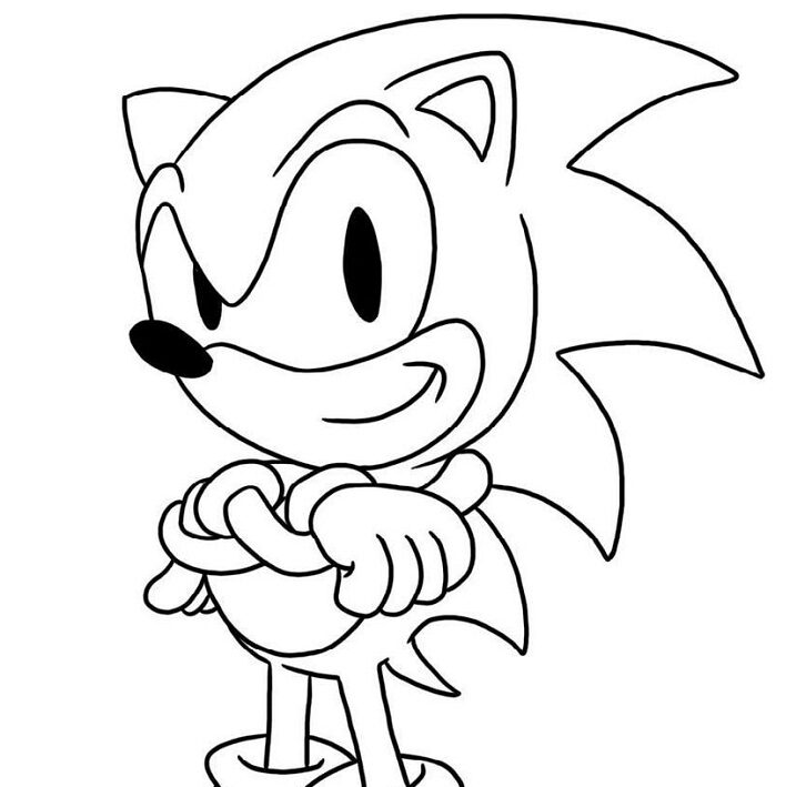 Sonic para Colorir