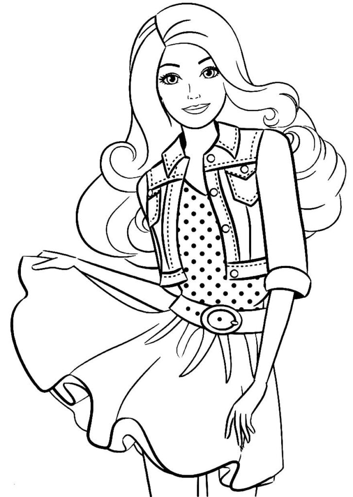 barbie para colorir