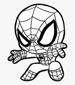 homem aranha para colorir