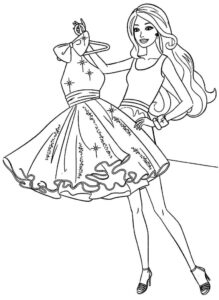 desenhos da barbie para imprimir e colorir