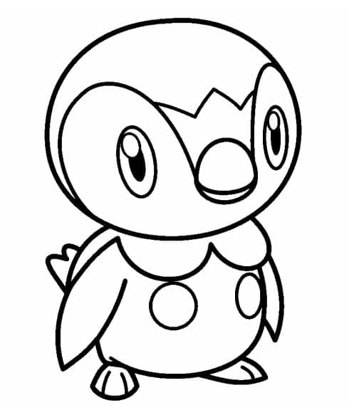 Piplup para Colorir