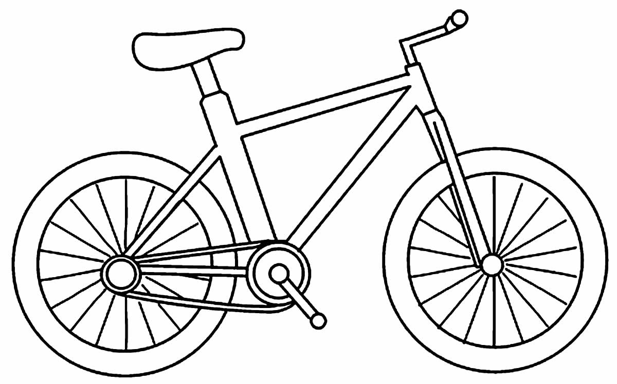 Bicicleta para Colorir