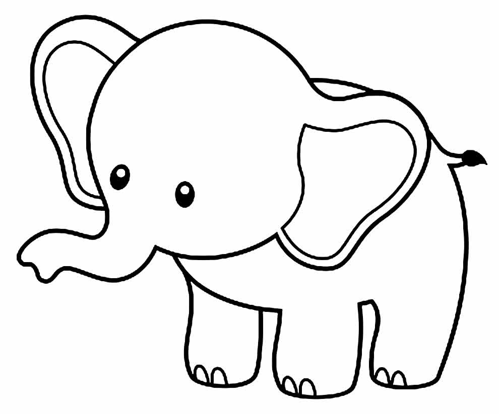 Elefante para Colorir