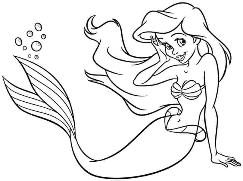 Ariel para Colorir