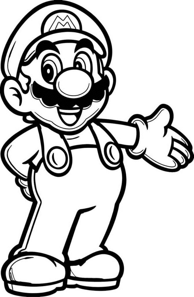 Mario para Colorir