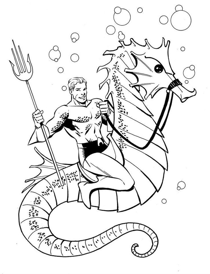 Aquaman para Colorir