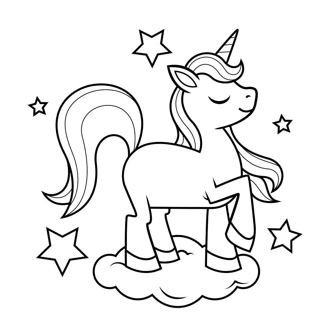 Unicornio para Colorir