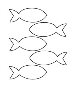 molde de peixe para pescaria para imprimir