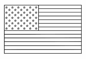 Bandeira dos Estados Unidos para Colorir