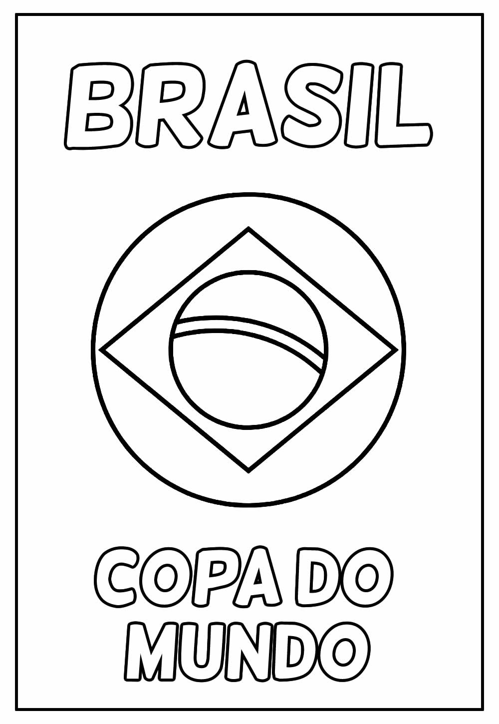 Copa do Mundo para Colorir