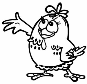 Galinha Pintadinha para Colorir