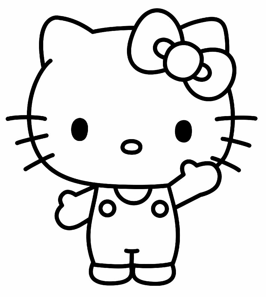 Hello Kitty para Colorir