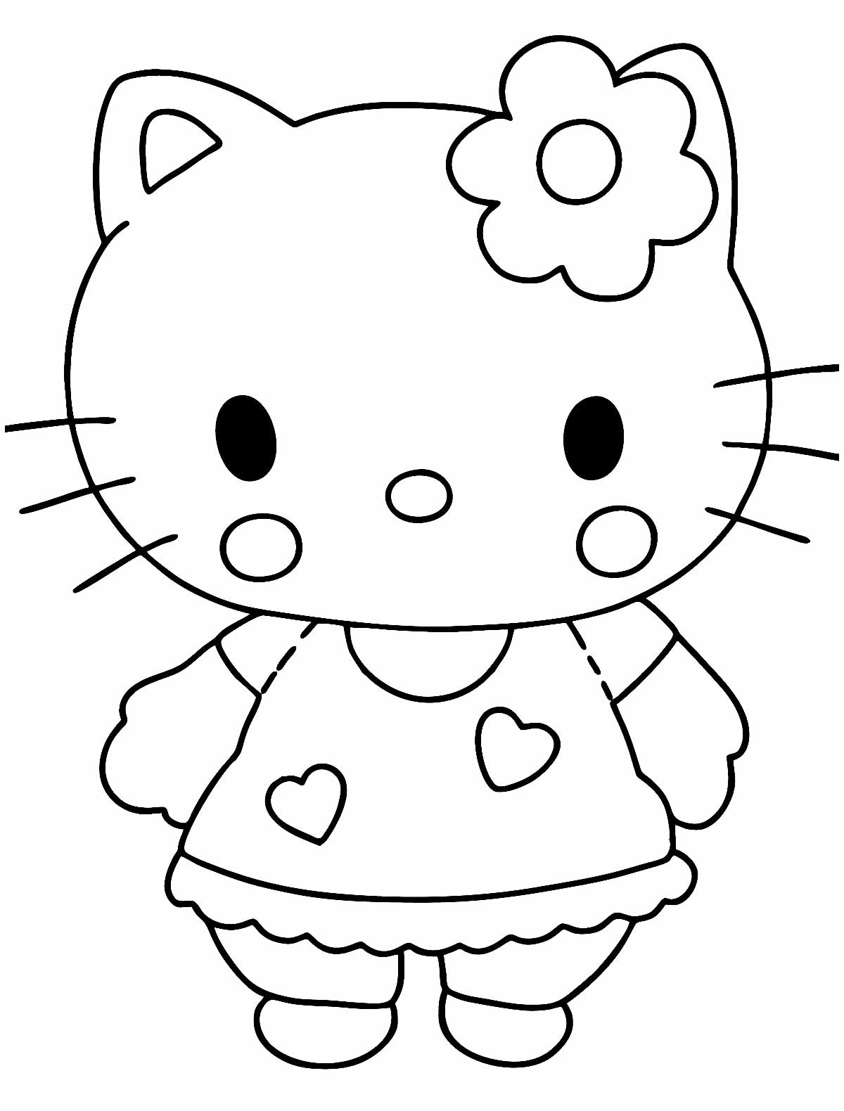 Desenhos da Hello Kitty para Imprimir