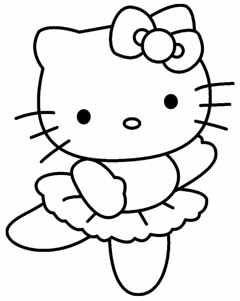 Desenhos da Hello Kitty para Pintar