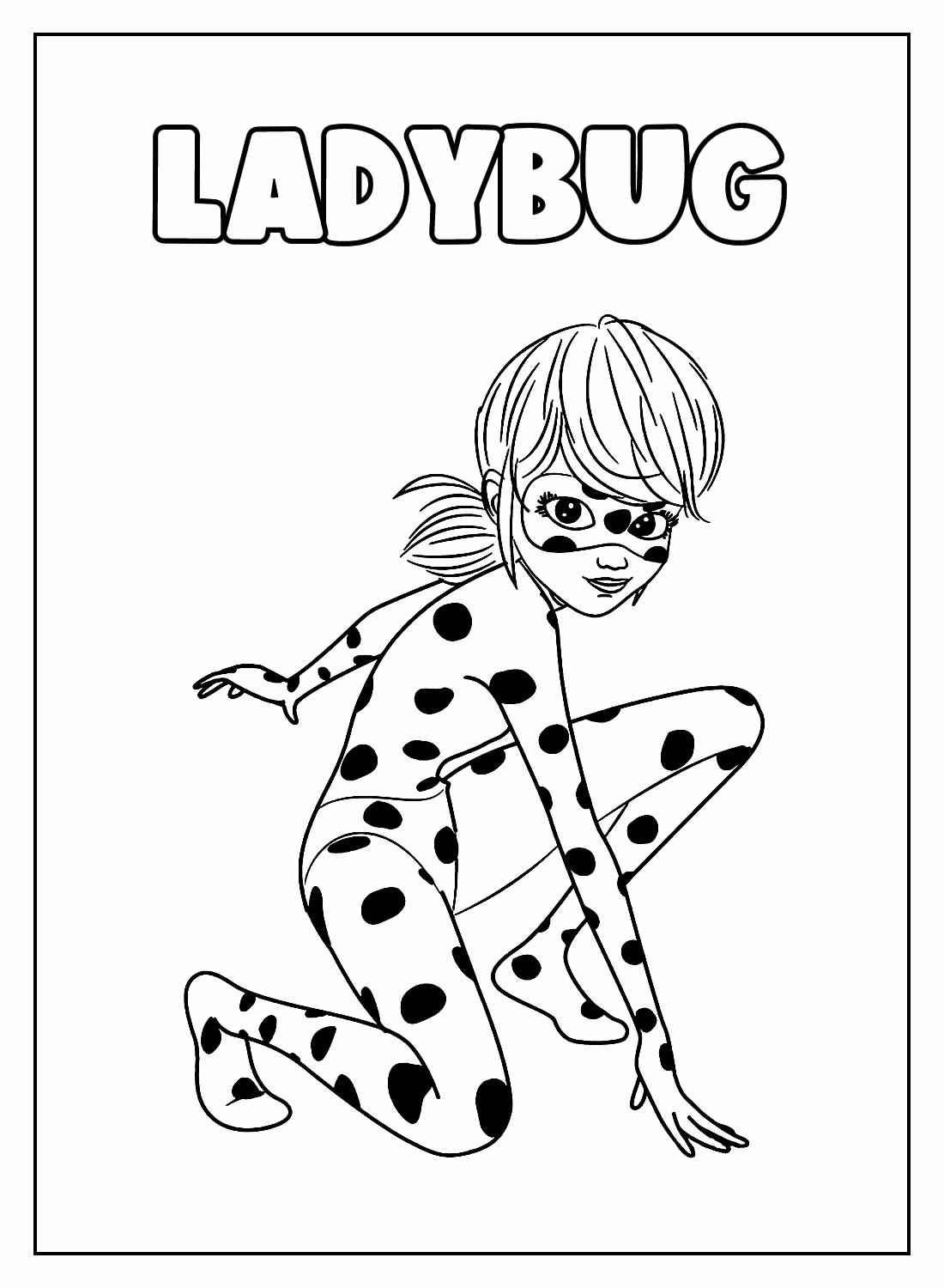 Desenhos da Ladybug para Imprimir e Pintar