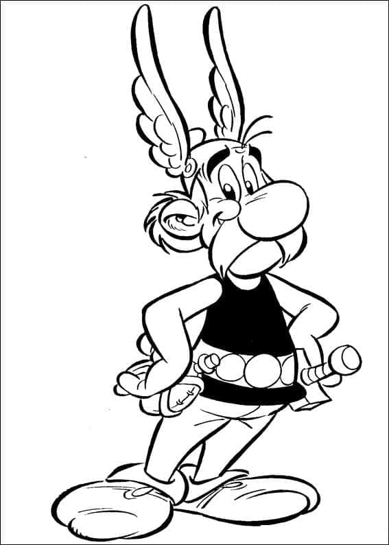 Asterix para Colorir