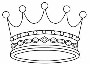 Coroa para Colorir