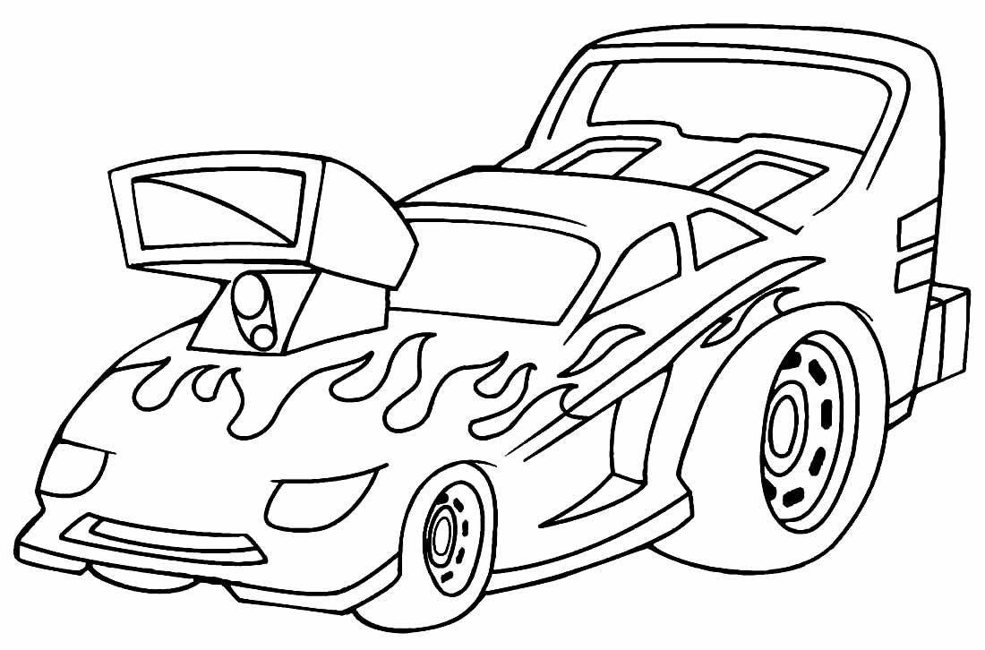 Hot Wheels para colorir