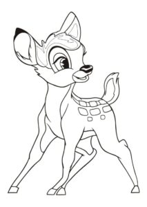 imagem de Bambi para Colorir
