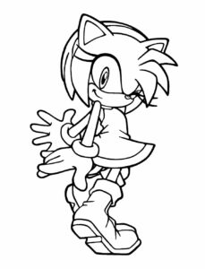 Desenhos da Amy Rose para pintar