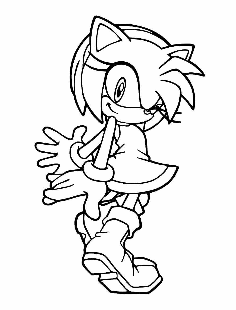 Desenhos da Amy Rose para pintar