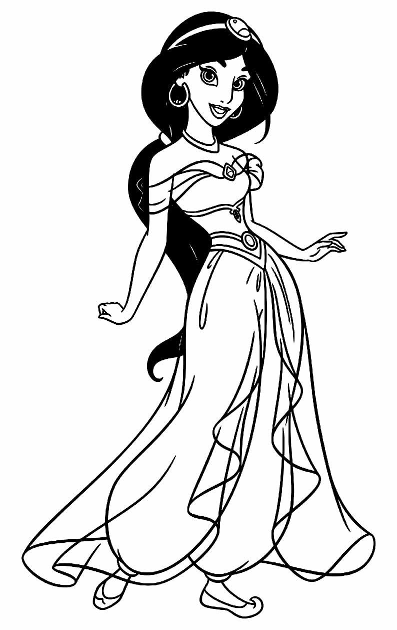 Jasmine para Colorir