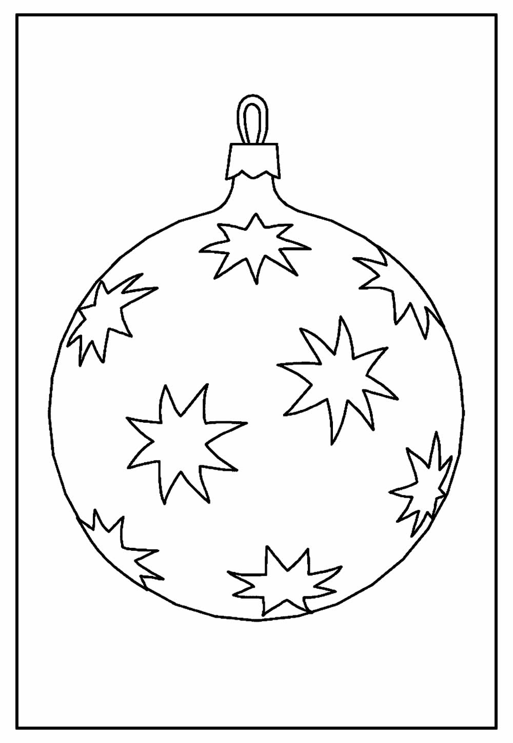 desenhos de bolinhas de arvore de natal para colorir