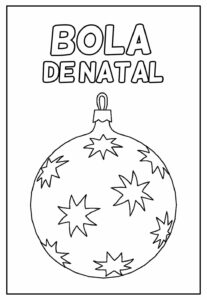 desenhos de bolas de natal para imprimir grátis