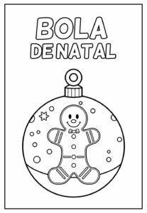 modelos de bolas de natal para colorir