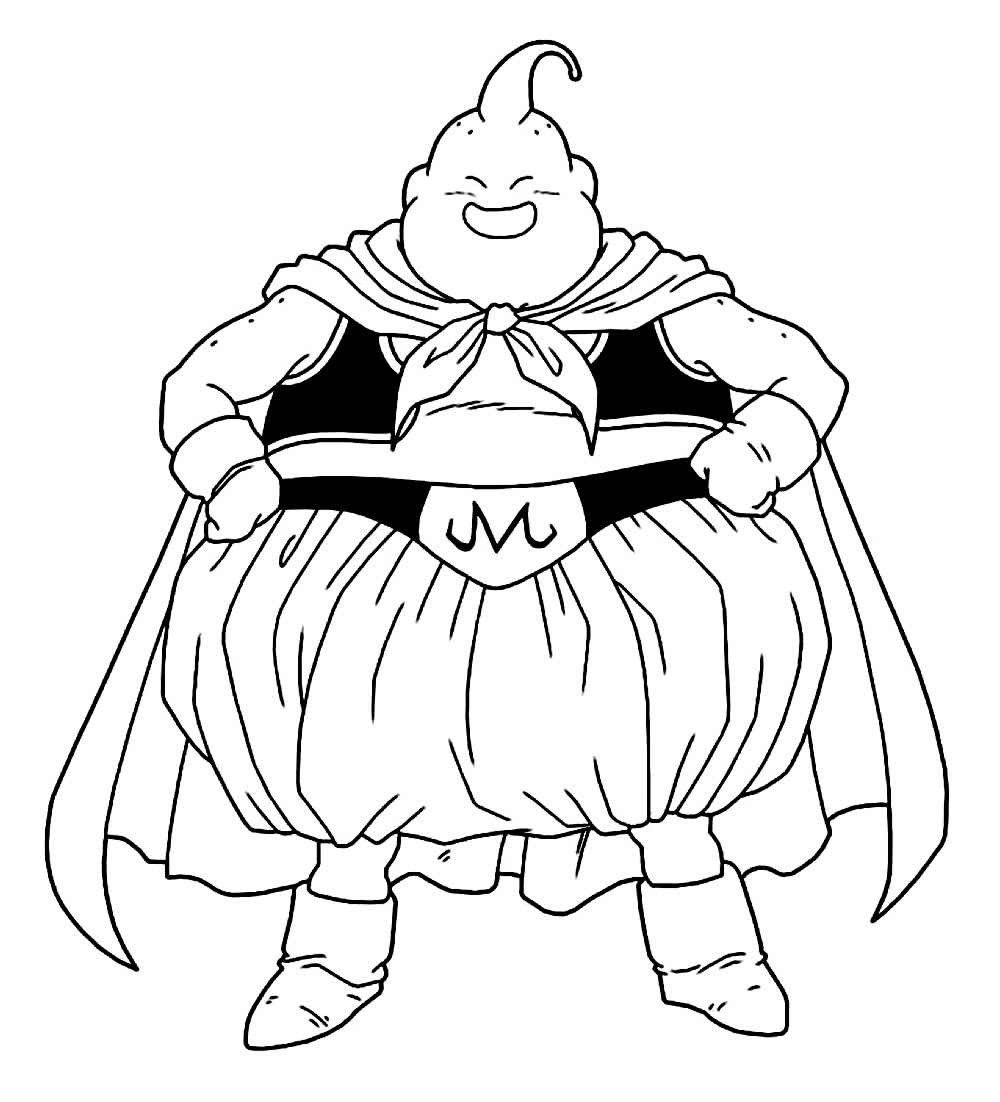 Majin Boo para Colorir