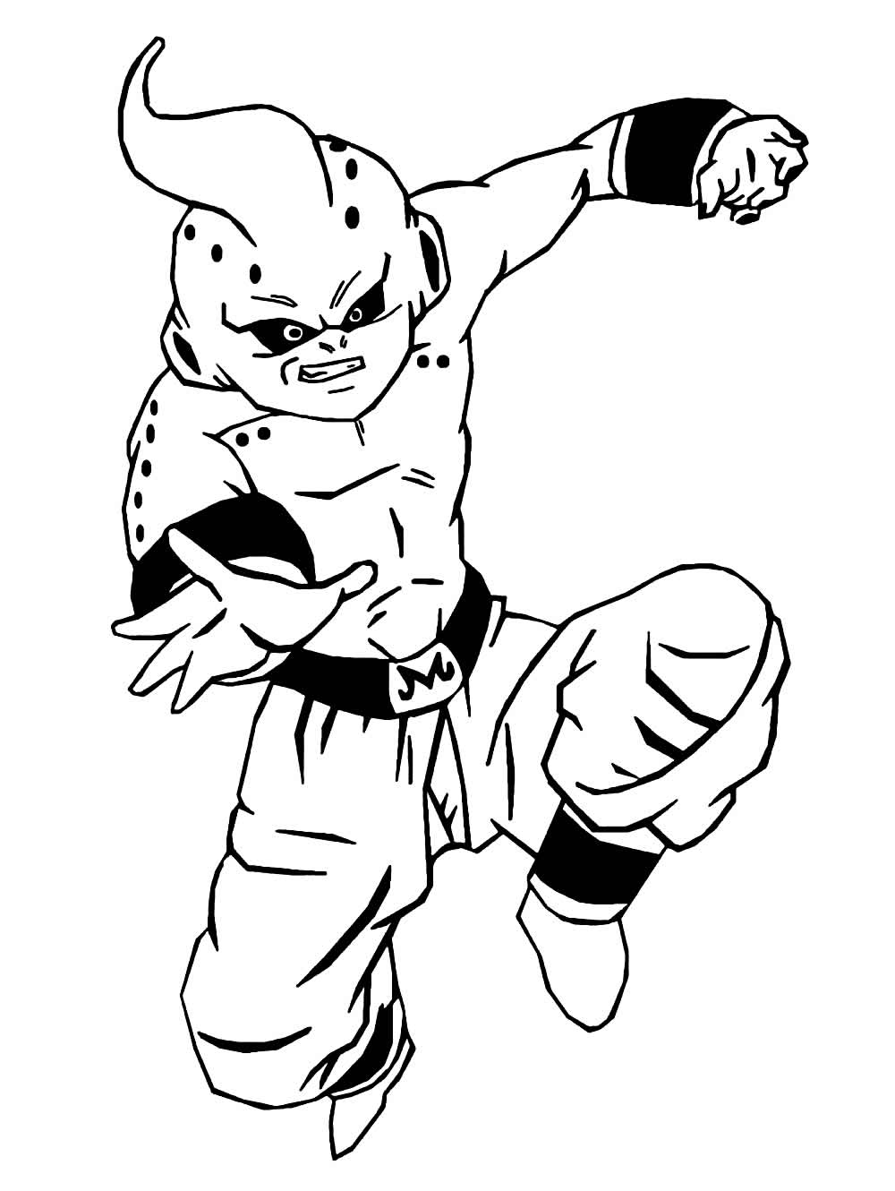 Desenhos de Majin Boo para Imprimir e Colorir