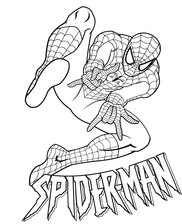 Desenhos do Homem-Aranha para Colorir