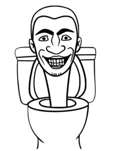Skibidi Toilet para Colorir