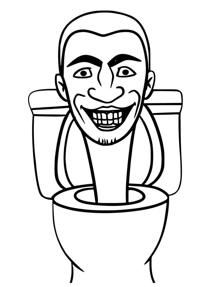 Skibidi Toilet para Colorir