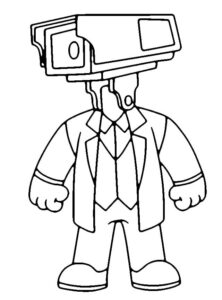 Cameraman para Colorir