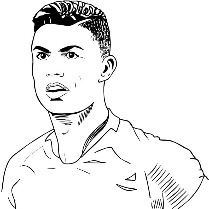 imagens do cristiano ronaldo para colorir grátis