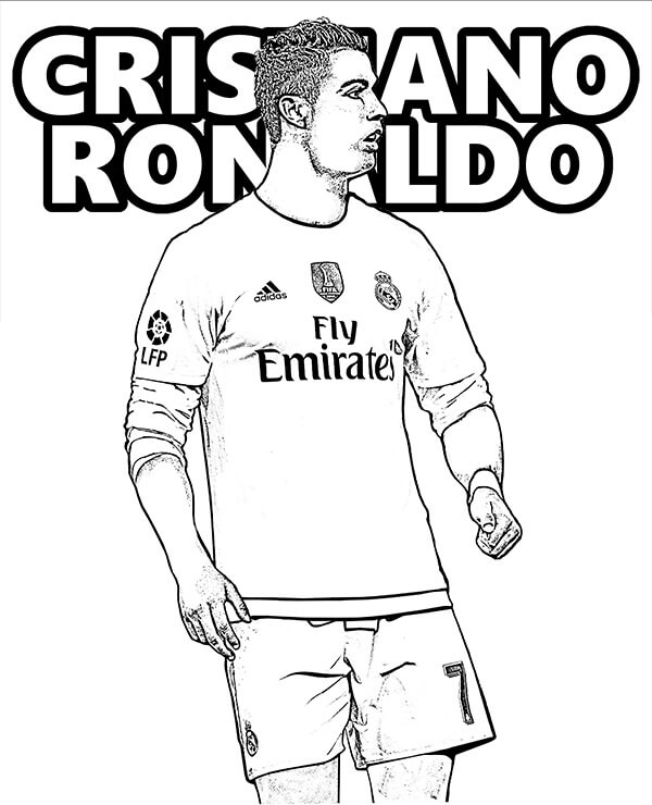 desenhos do cristiano ronaldo para imprimir e pintar