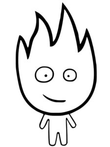 Desenhos de Fireboy para Colorir