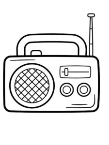 Rádio para Colorir